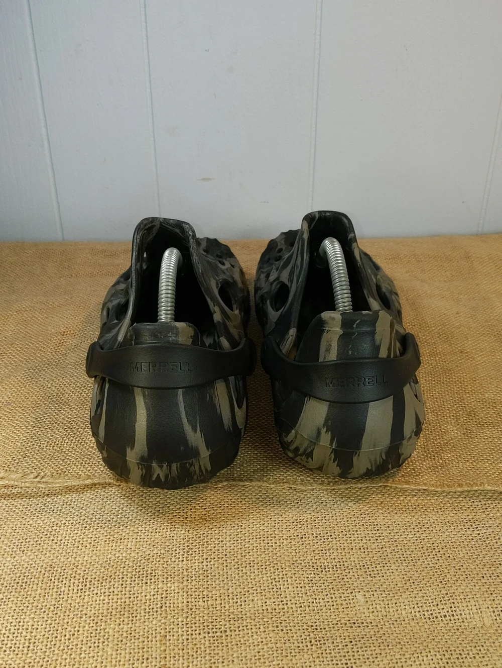 Merrell Hydro Moc Men's Sz 9M/10.5W, Black/Grey, Excellent Condition, No Box